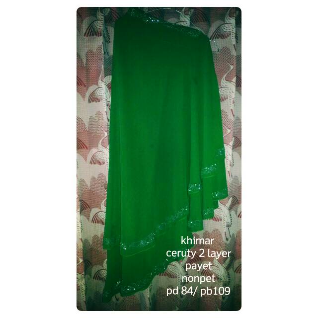 Khimar 2 layer payet preloved