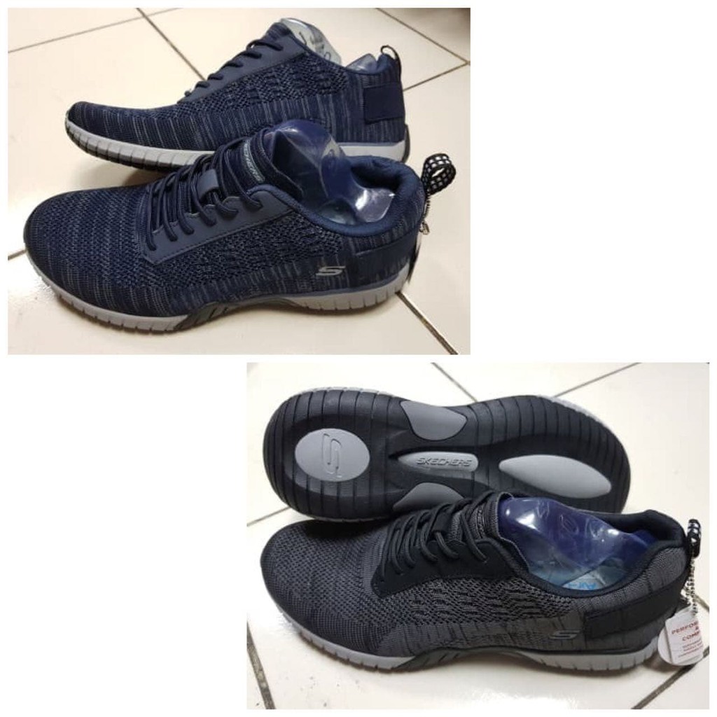 Skechers Running Lace Up Men Sepatu Pria Original - Hitam, 44