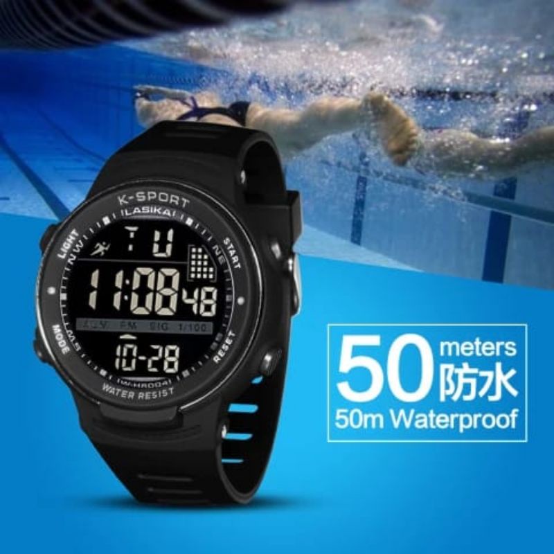 JAM TANGAN DIGITAL SPORT PRIA/ JAM TANGAN PRIA WATER PROF 50m BISA BUAT RENANG JAM TANGAN PRIA SPORTY PRIA