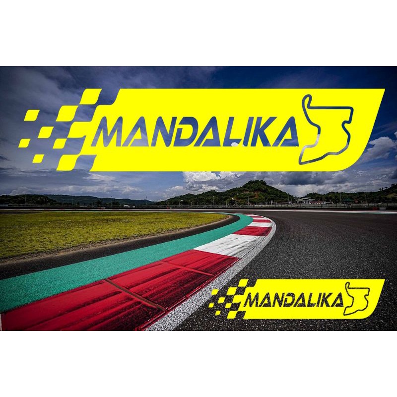stiker circuit mandalika cutting bahan premium stiker sirkuit mandalika