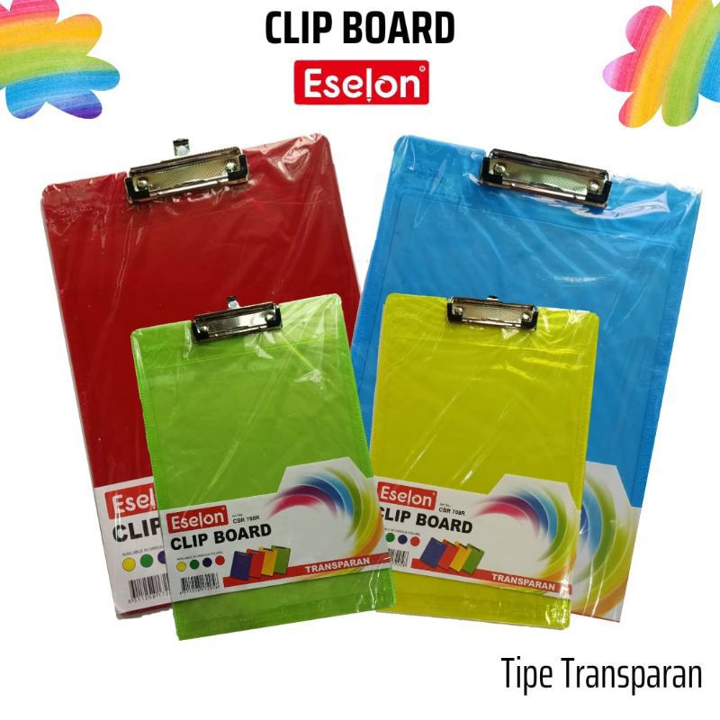 Papan Ujian/Clip Board Eslon Transparant