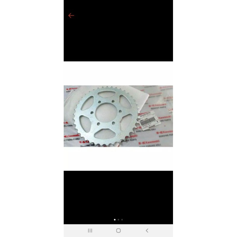 Gear belakang gir belakang  Ninja Rr ori kawasaki
