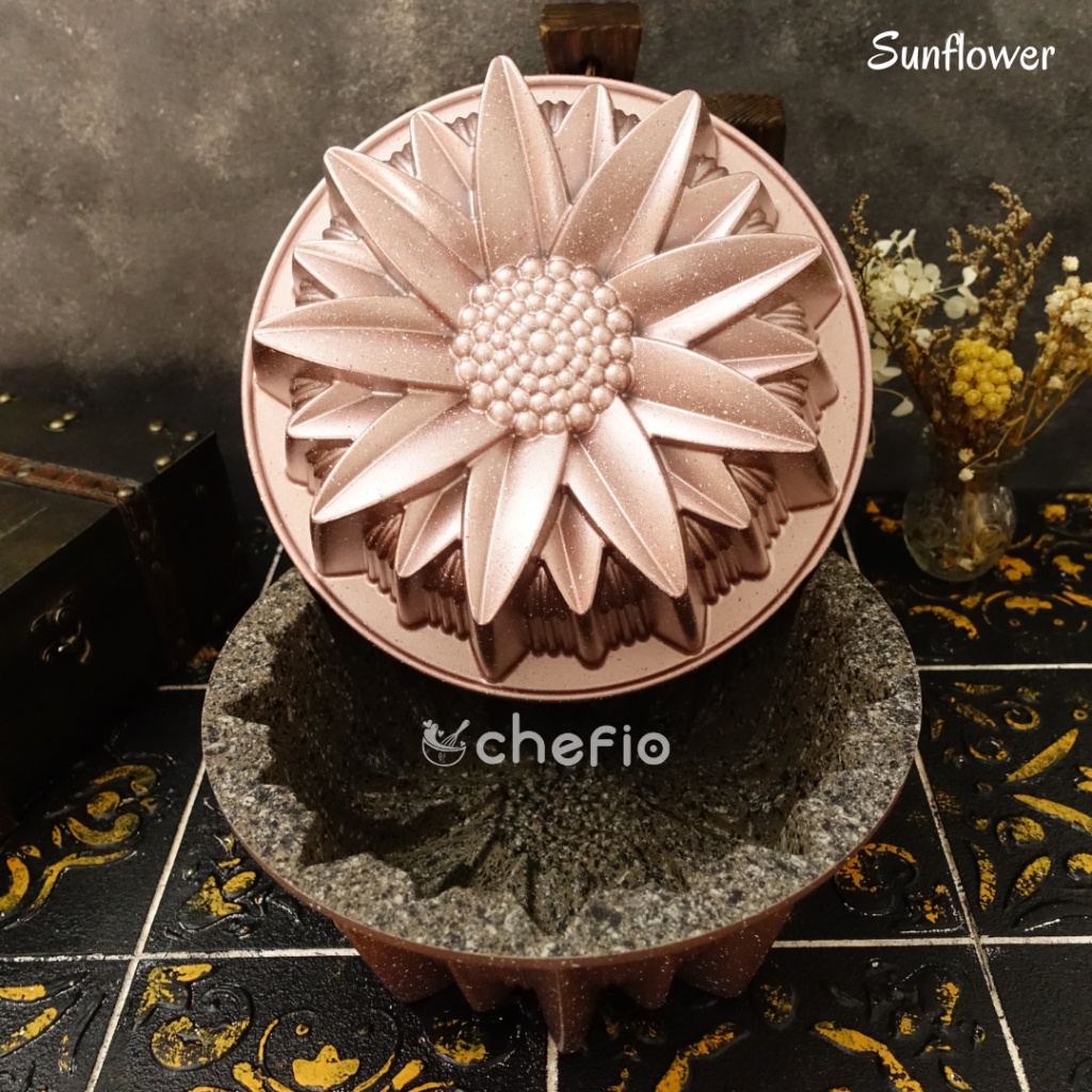 Chefio Loyang Premium Lapisan Granite Loyang Sultan Butter Cake Anti Lengket