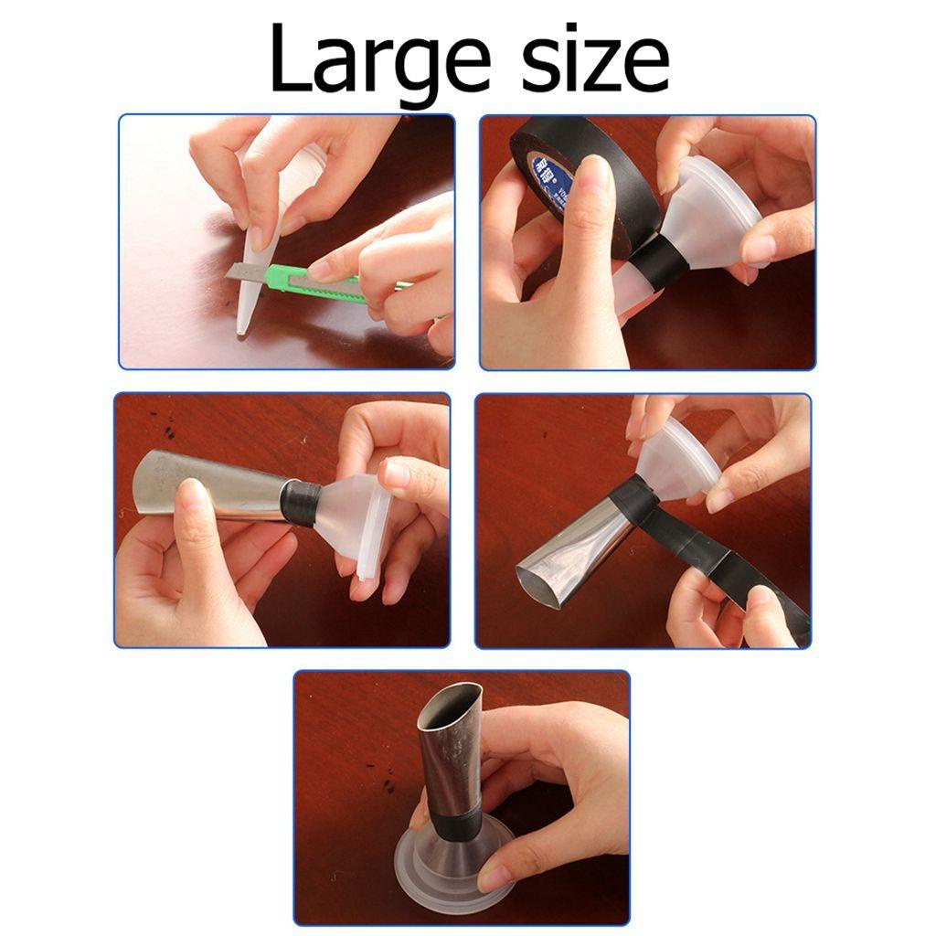 Lanfy Nozzle Aplikator Mudah Membersihkan Anti Karat Stainless Steel Berkualitas Nat Nozzle Caulking Finisher