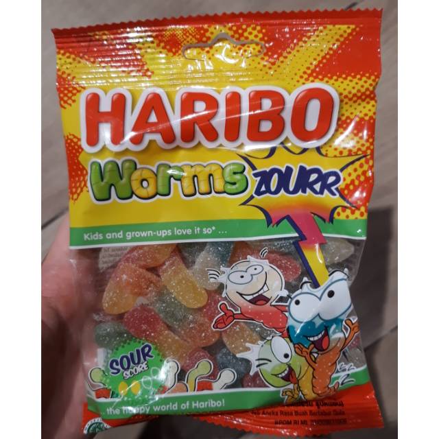 

Haribo Worms Zourr 80 gr