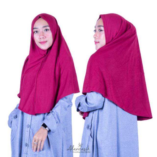 Alantasik - Jilbab Kaos PE Premium Simple non pet/ daily hijab / hijab simple KAOS R.24