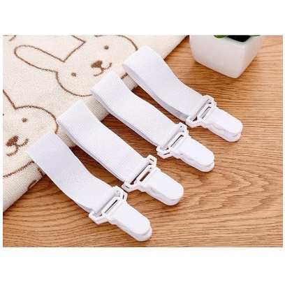 Tali Karet Strap Sprei Ujung Kasur Sheet Grippers Pengait Jepitan 1 Pcs