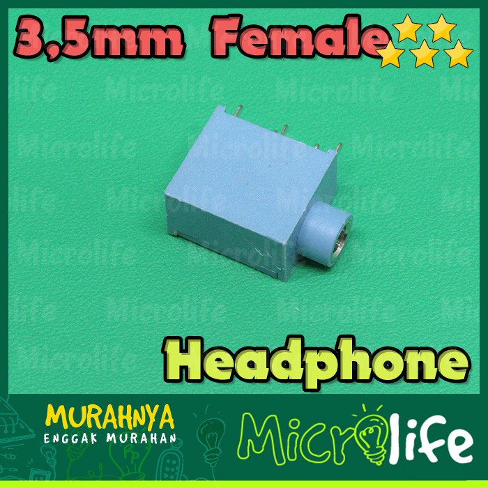 3.5MM HEADPHONE JACK SOCKET FEMALE 5 PIN PCB STEREO