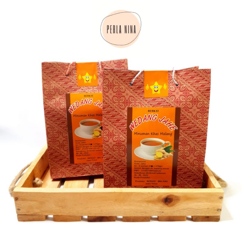 

Wedang Jahe Bubuk Minuman Kesehatan Tradisional Herbal / Wedang Jahe Berkat Khas Malang