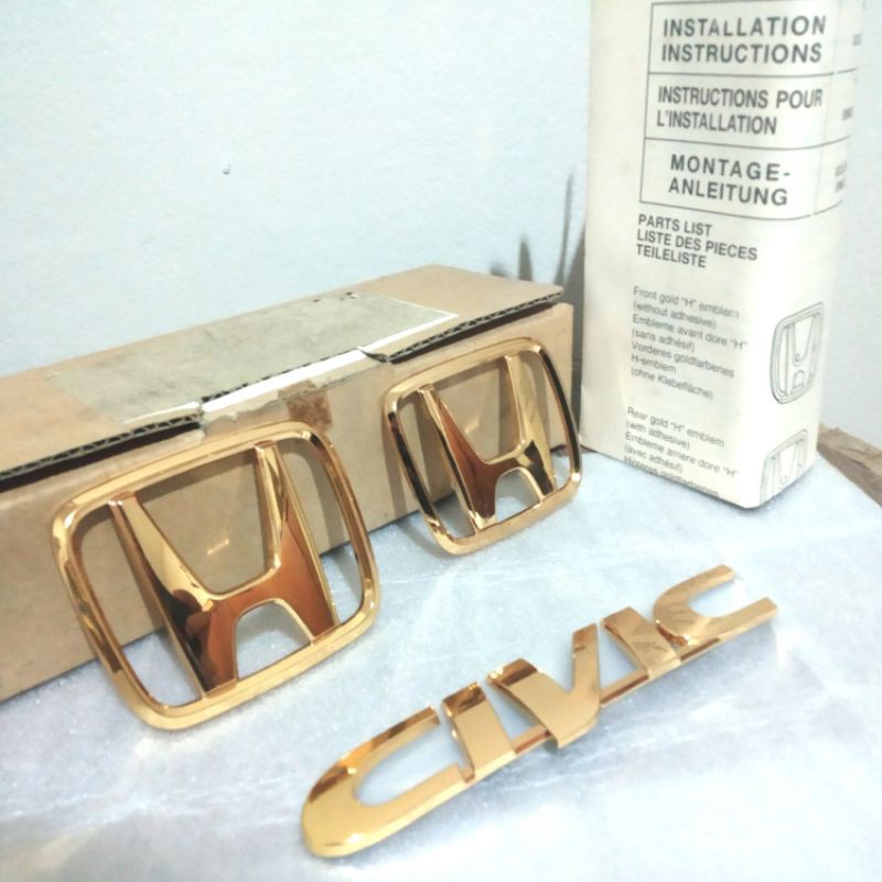 Gold Emblem Honda Civic Genio & Ferio