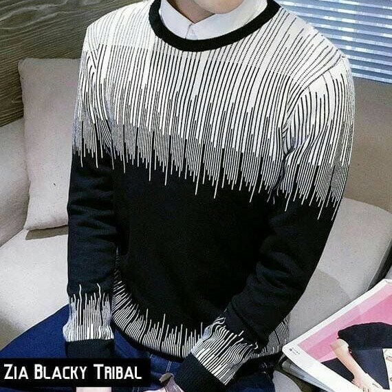 SWEATER RAJUT GRADASI TRIBAL KOREAN