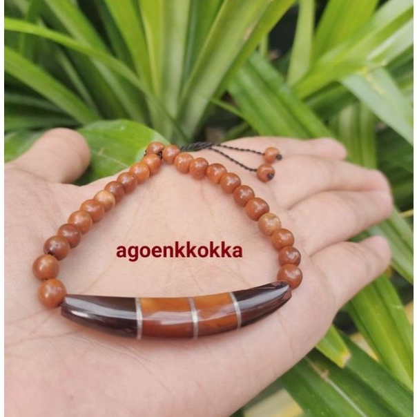 Gelang Plat prada coklat kokka kaokah