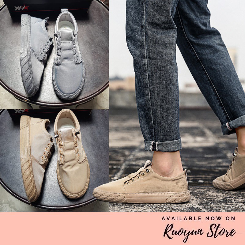 RYX - Basic Vynil Sepatu Slip-On Pria Fashion Casual - Ori Import