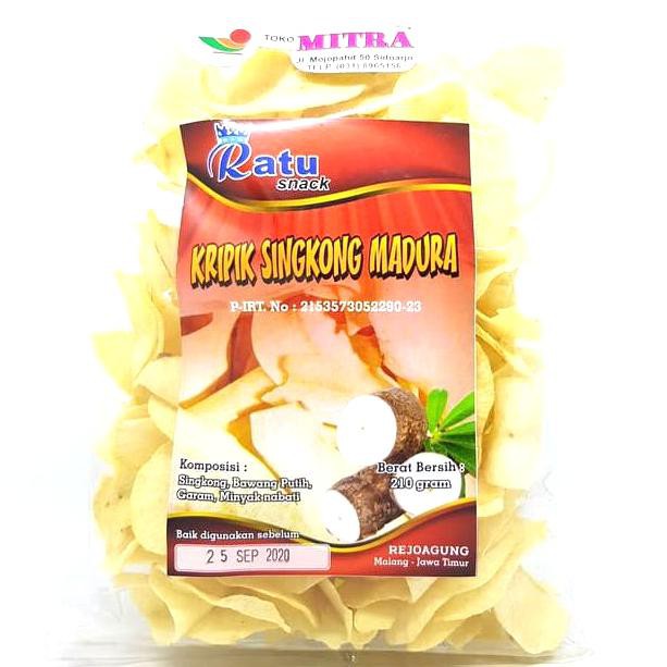 

Favorit] Ratu Kripik Singkong Madura 210Gr | Keripik Ubi Goreng Tipis Garing