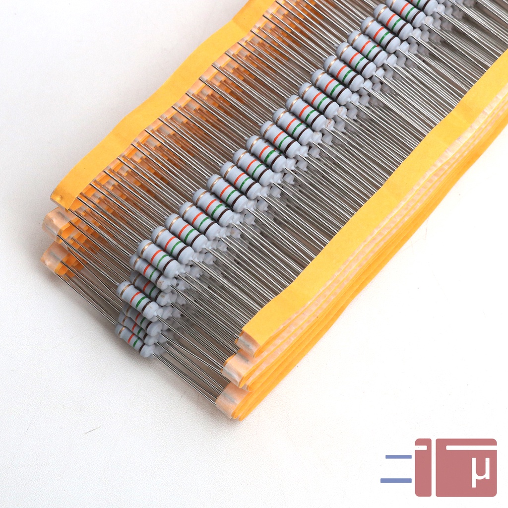 x10 Resistor 15K 1W Metal Oxide 5% Taiwan Kaki Tembaga