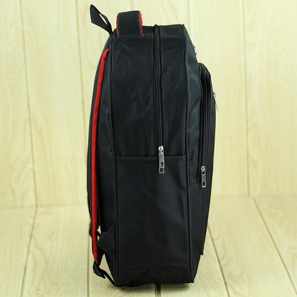 Back Pack Pria Elite Polo Hitam Ransel Laptop Kuliah Kerja Sekolah Trendy Kece Berkualitas