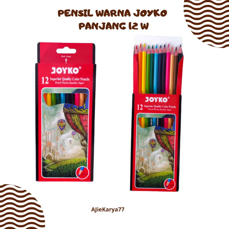 

Pensil Warna Joyko 12 W - Pensil Warna Joyko Kualitas Super Murah