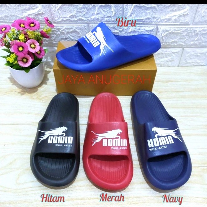 SANDAL SELOP KARET PRIA / SANDAL CASUAL PRIA MURAH KOMIN K080