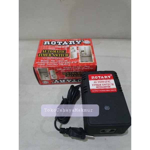 Automatic Timer Switch Rotary 1200w Melindungi Kulkas &amp; Dispenser Air