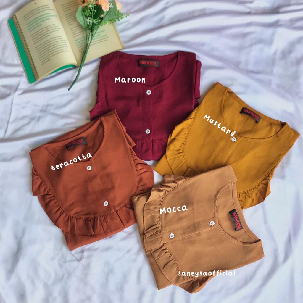 Kinan Blouse Atasan Wanita - Blouse Polos