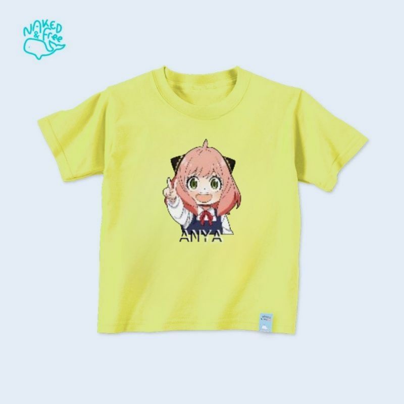 Baju Kaos Atasan Anak Cewek  ANIME SPY X FAMILY&quot;KARAKTER ANYA&quot; 1-12 Tahun S.M.L.XL.2XL.3XL