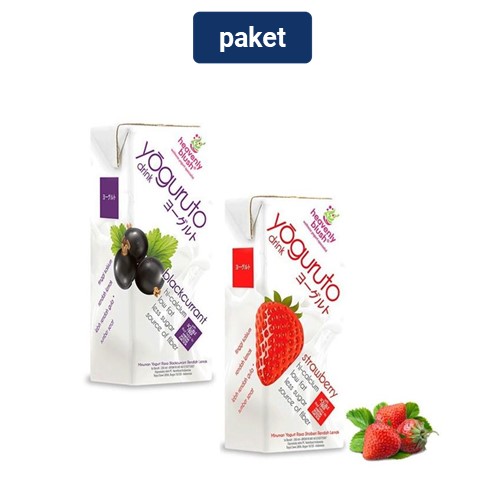 

Heavenly Blush Yoguruto Drink Blackcurrant 200 ml + Heavenly Blush Yoguruto Drink Strawberry 200 ml