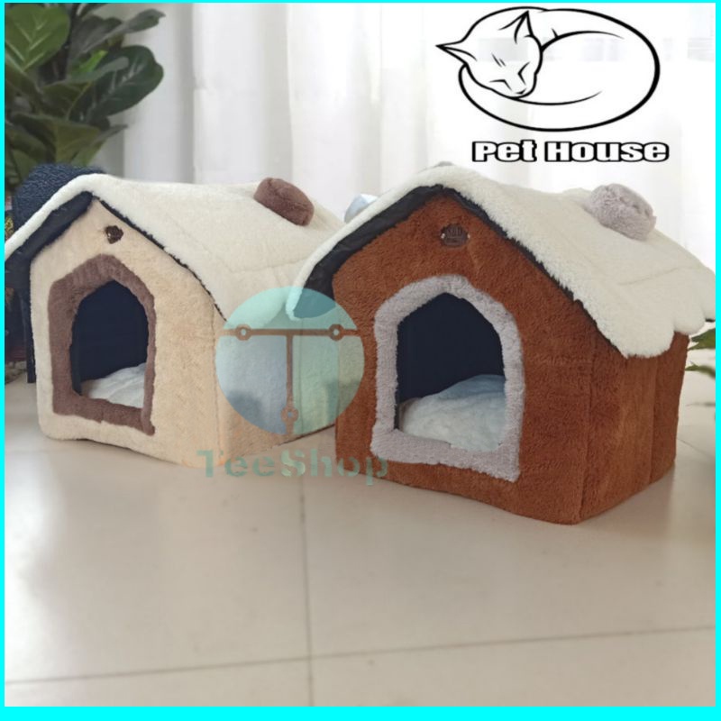 Kemah Rumah Kucing Bentuk Tenda Pet House Kucing Anjing Bagus