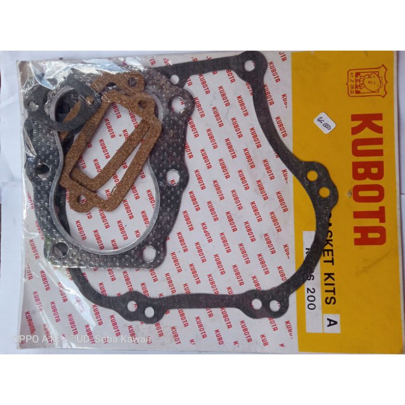 Gasket Set + Head mesin diesel kubota GS200 merk Kubota Kits A
