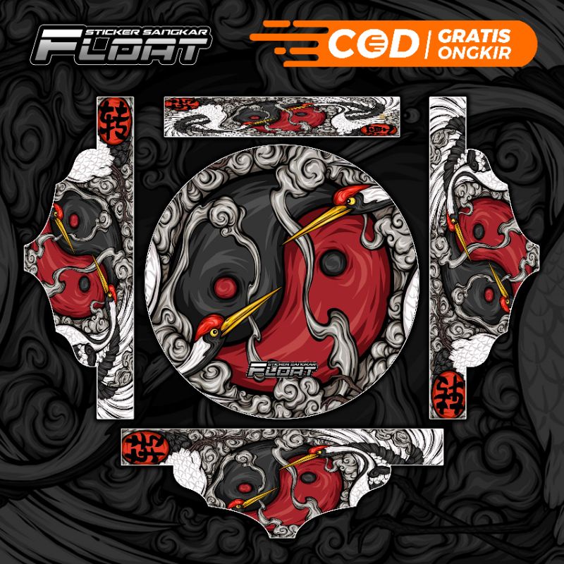 TERBARU STIKER DECAL TEBOK LOVEBIRD PVC