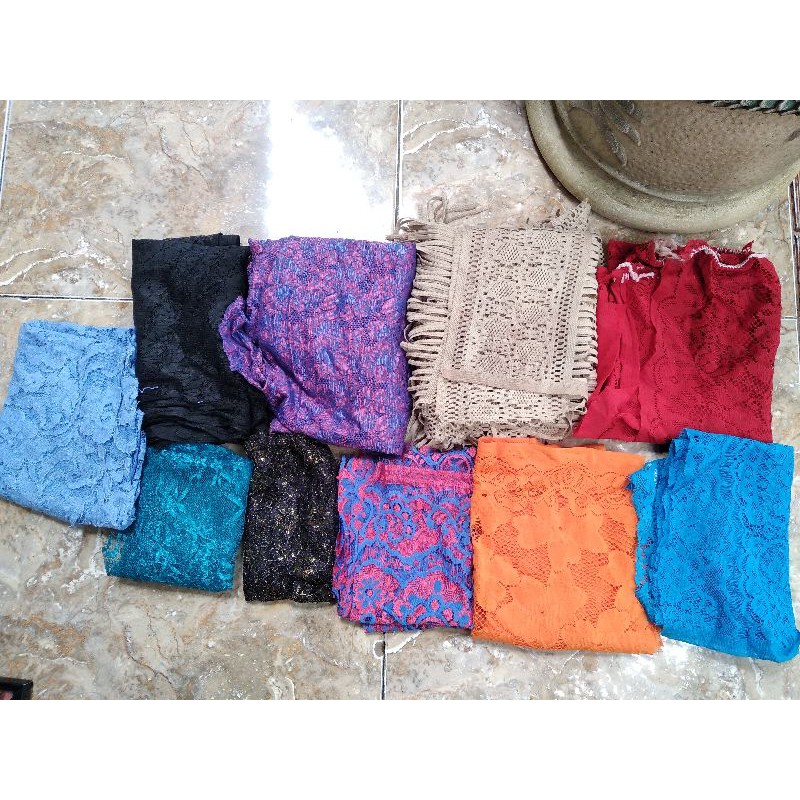 kain perca brukat brokat sisa jahit kain kiloan