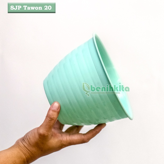 Pot Tanaman-Bunga Warna 18cm Motif Tawon No.20 (SJP)