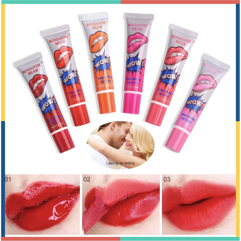 ROMANTIC BEAR Monomola Peel Off Lipstick Long Lasting Lipstik Tattoo Lip XX015