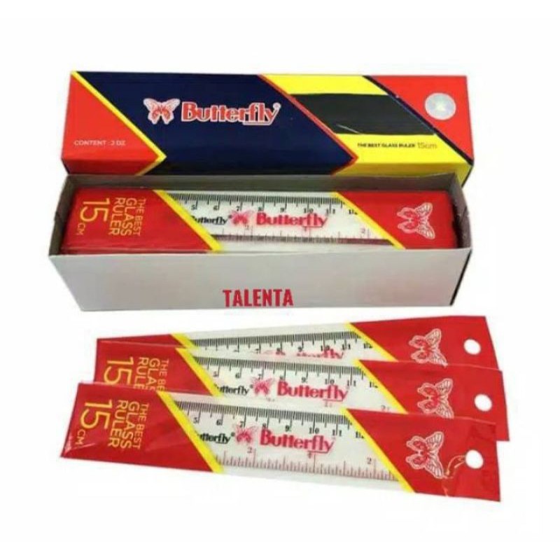 

Penggaris plastik Butterfly 15cm