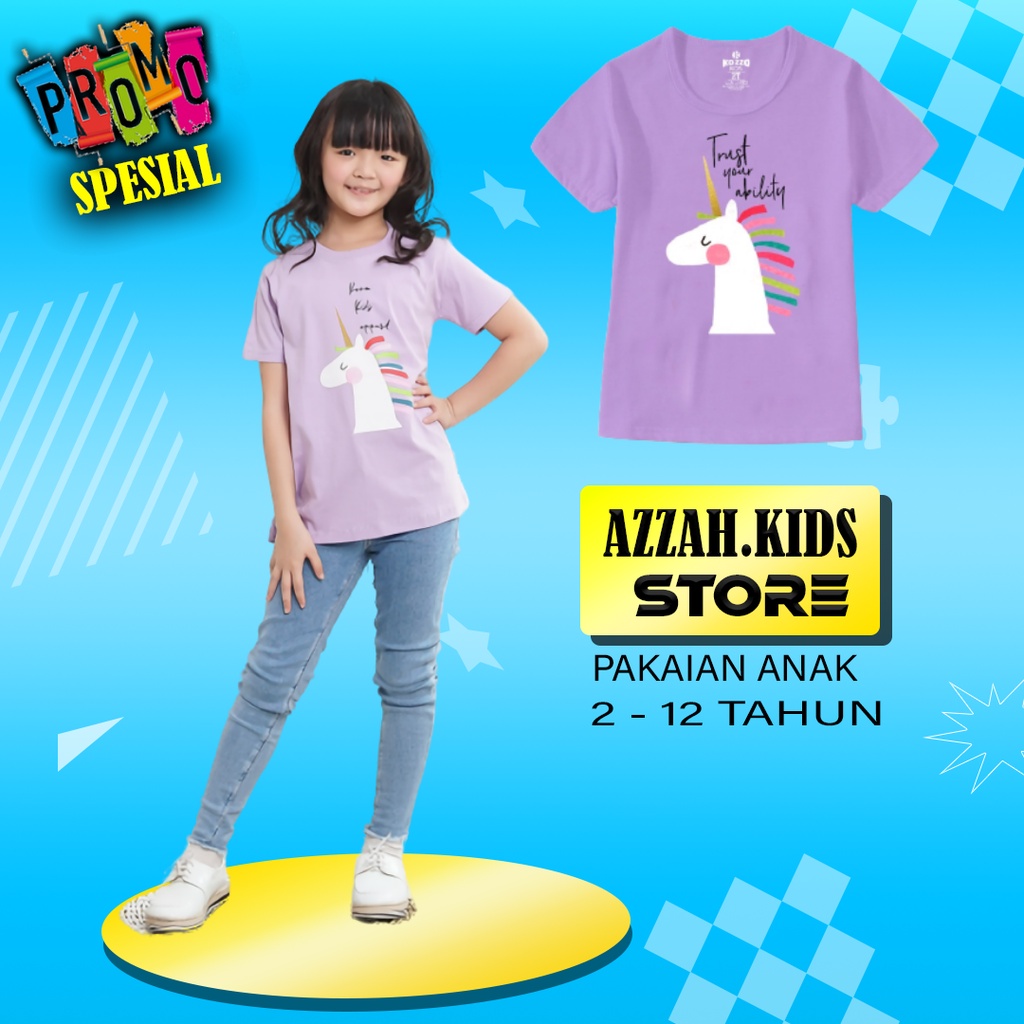 baju anak kaos anak pakaian anak perempuan cewek distro murah umur 2 3 5 6 7 8 10 tahun -Girls Serie