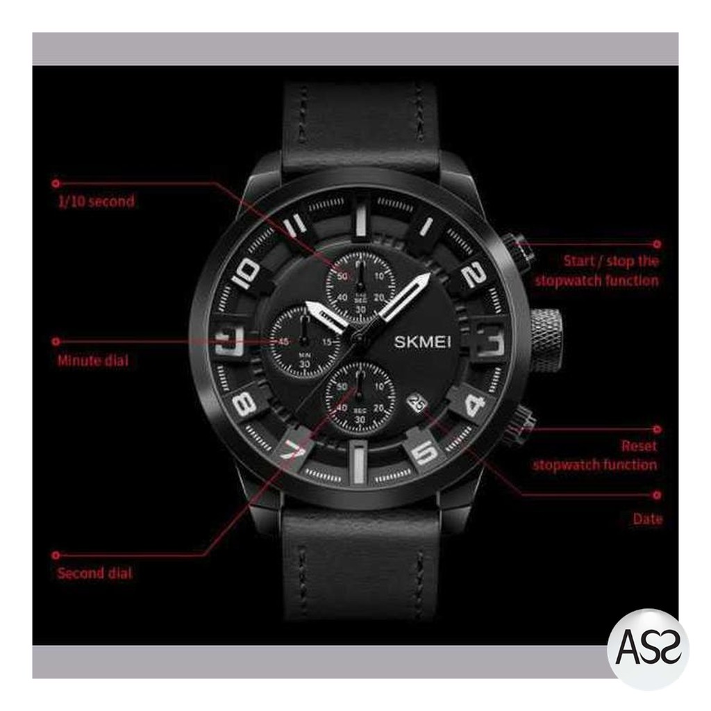 ASS Shop - SKMEI jam Tangan Analog Chrono Pria - 1309