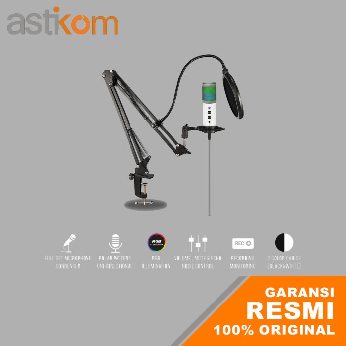Microphone Gaming NYK Trident MCN07 RGB Microphone Condenser