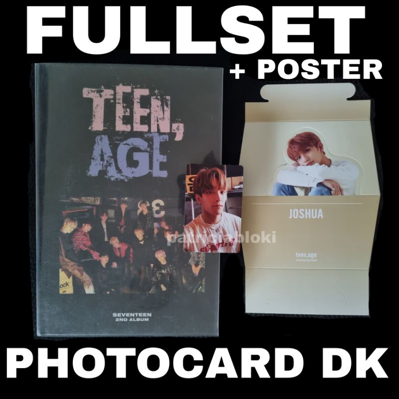 Fullset 2nd Album Teen Age RQS Ver Photocard DK Unsealed Standee Wonwoo Pc Dokyeom TA TeenAge Black 