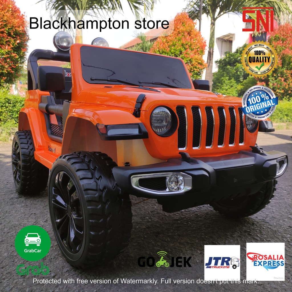 mobil aki anak jeep rubicon 4wd