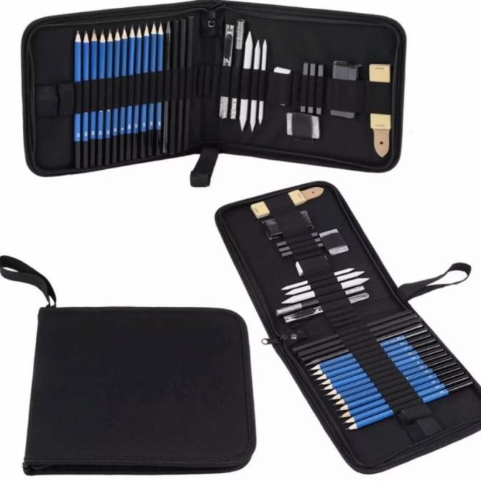 

33 Pcs Pensil Sketsa Sketching Pencil Set Art