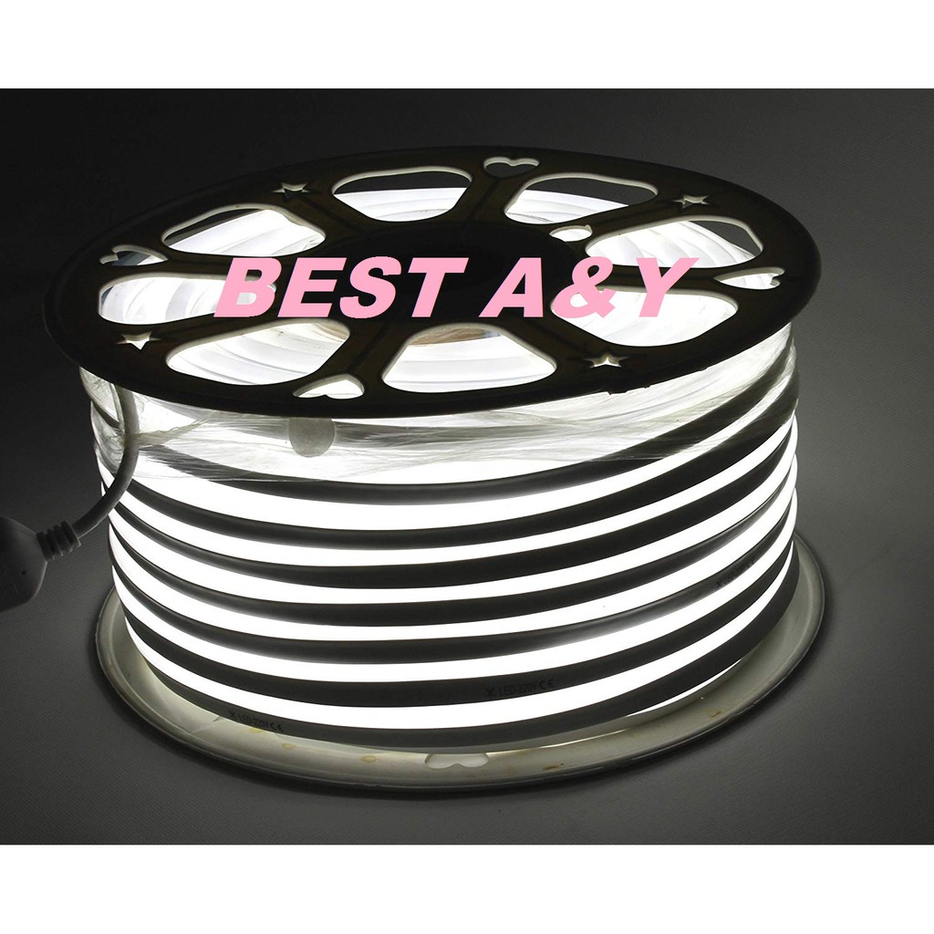 Lampu LED Neon Flex Flexible Sign Strip Waterproof IP65 Lights Silicone Tube White Putih