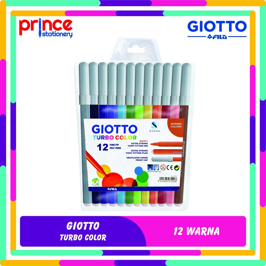 

GIOTTO TURBO COLOR 12 WARNA / SPIDOL WARNA GIOTTO