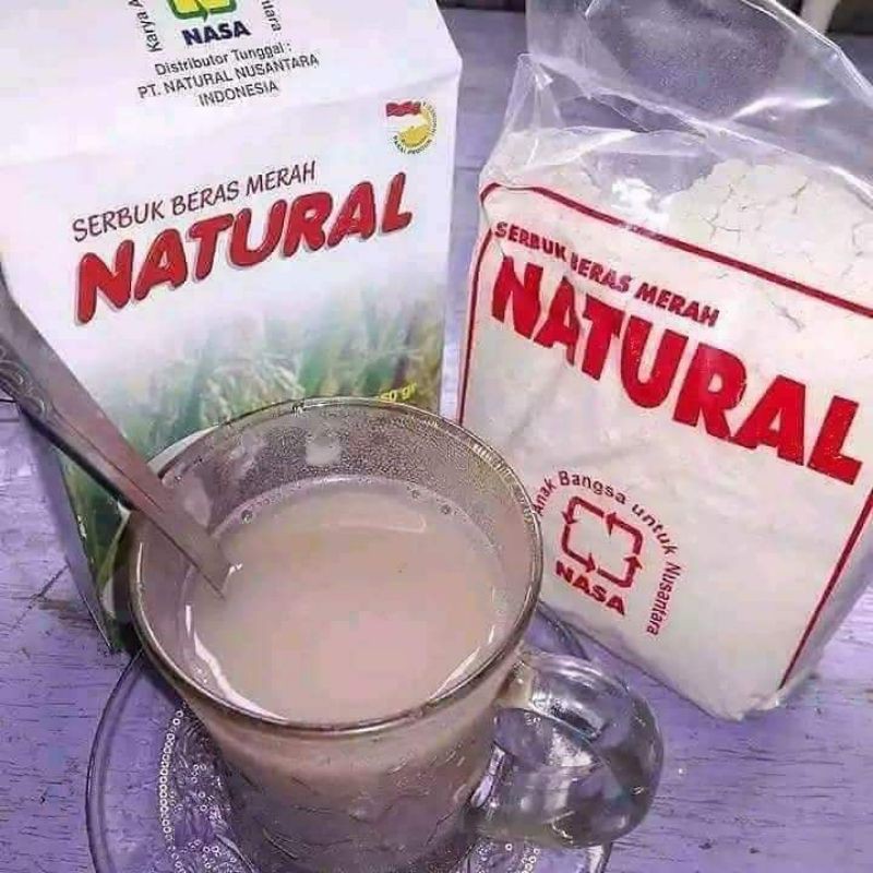 

serbuk beras merah natural