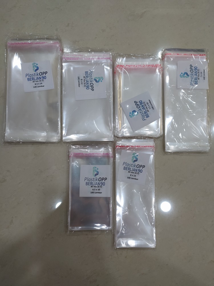 6 X 14 Cm Plastik Opp Tebal 30 Micron (0,5) Plastik Kemasan Termurah / Plastik Undangan