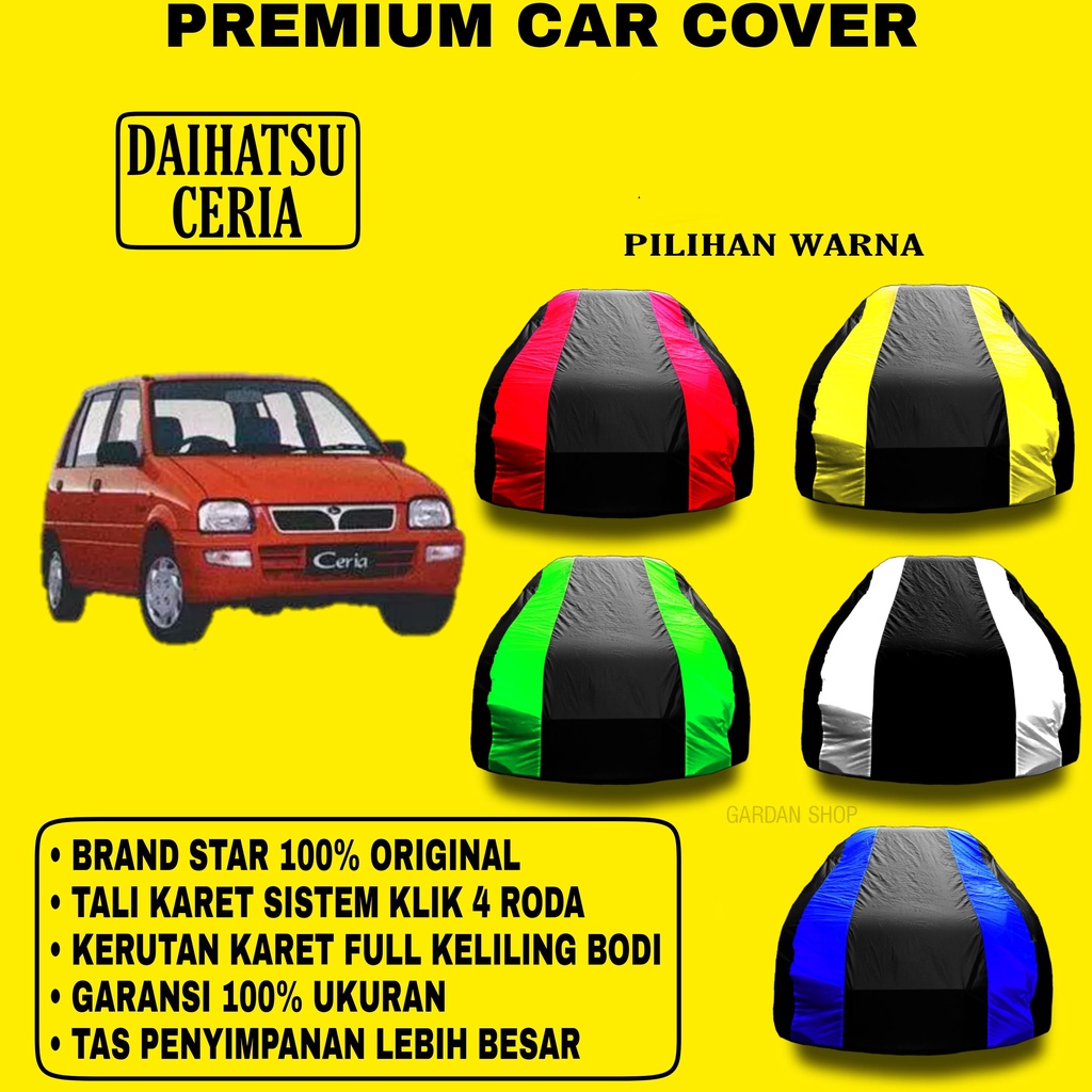 Body Cover DAIHATSU CERIA Garis 2 WARNA Penutup Pelindung Bodi Mobil Daihatsu Ceria PREMIUM