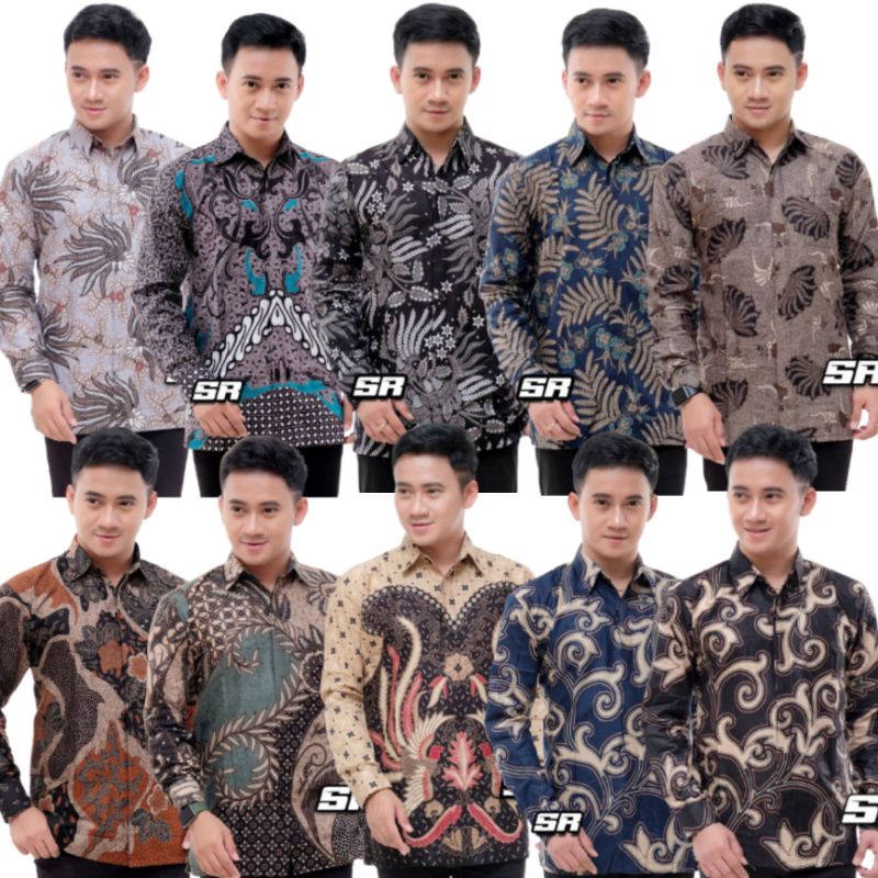 M, L, XL, XXL, XXXL, HEM KEMEJA BATIK PRIA LENGAN PANJANG JUMBO BATIK ORIGINAL