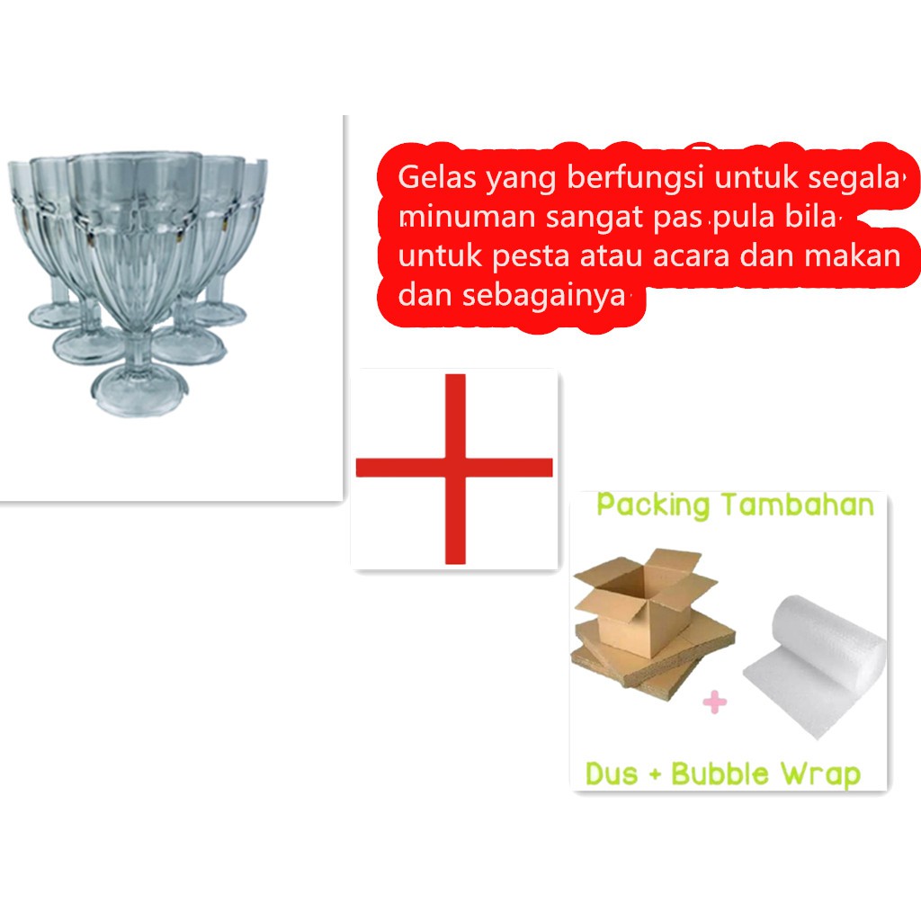 Cangkir set / 6 pcs /PJ91-11 / Gelas pesta / Gelas jus /Cangkir Jardin