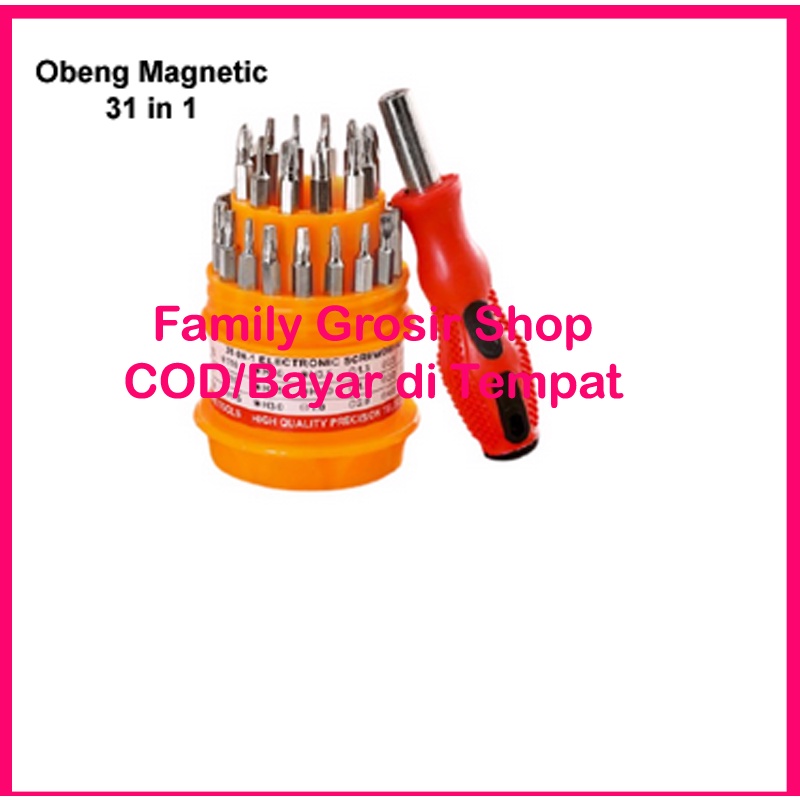 OBENG HP 31 IN 1 / OBENG KECIL / OBENG 31in1 PECAH TELOR SCREWDRIVER HANDPHONE ELEKTRONIK