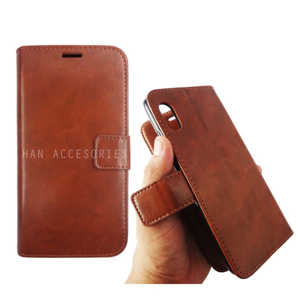 VIVO Y91/Y93/Y95/Y91C Original Fashion Selular Flip Leather Case - Flip Cover