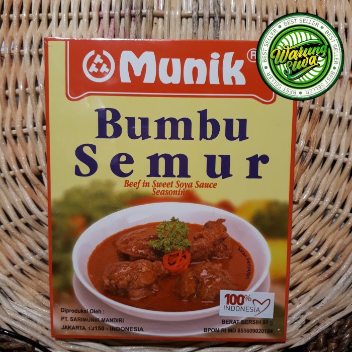 

Munik bumbu semur 80 gram box