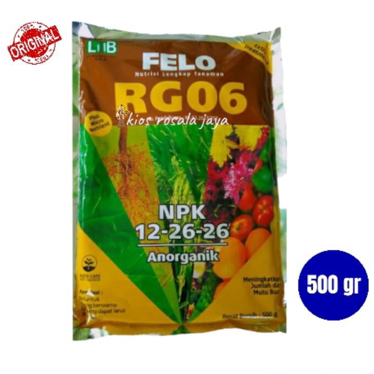 Pupuk NPK Felo RG06 kemasan 500 gram